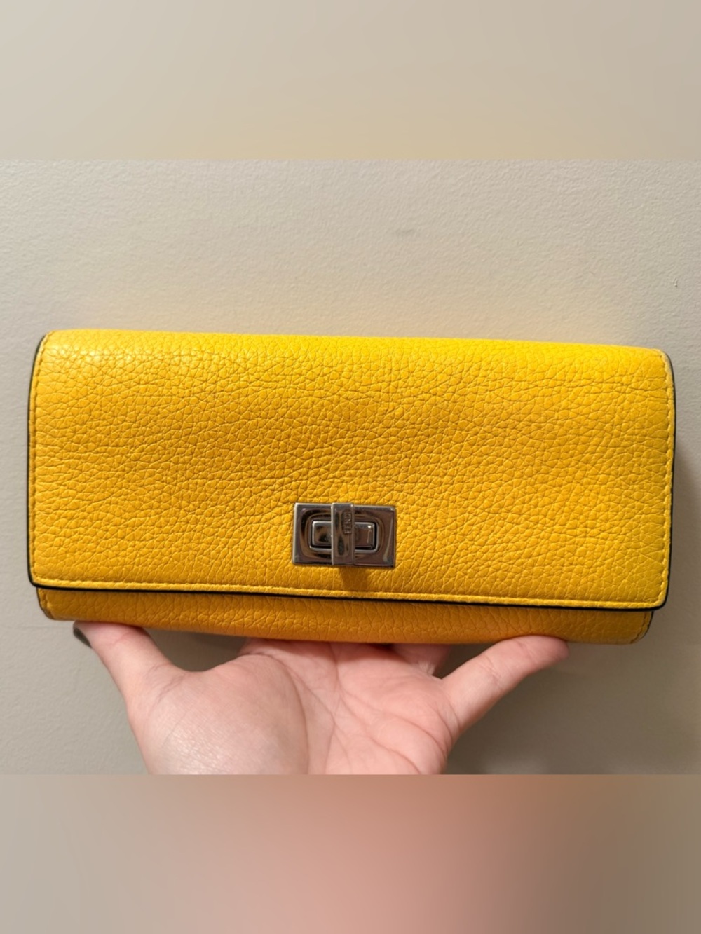 *GORGEOUS* Authentic Fendi - Leather Peekaboo Wallet